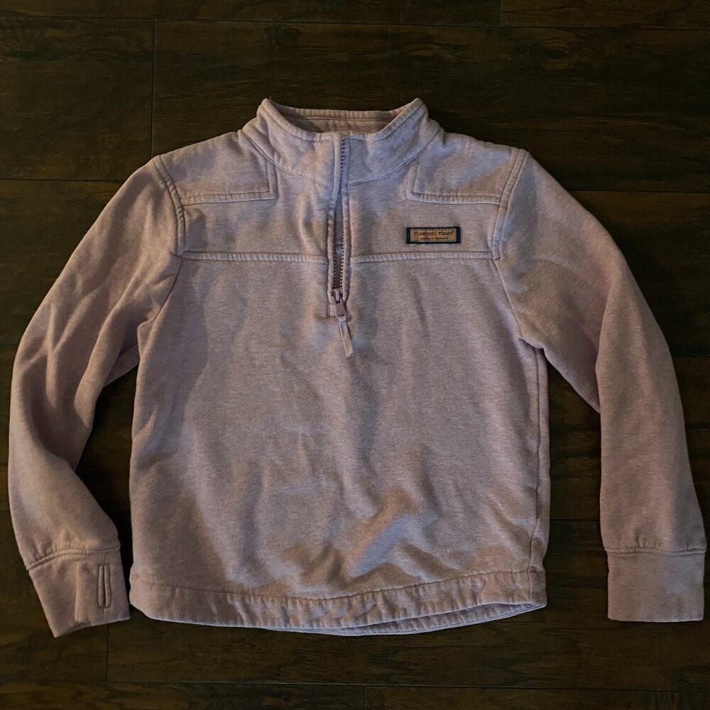Kids Vineyard Vines Quarter Zip in Purple Heather Size M (10-12)